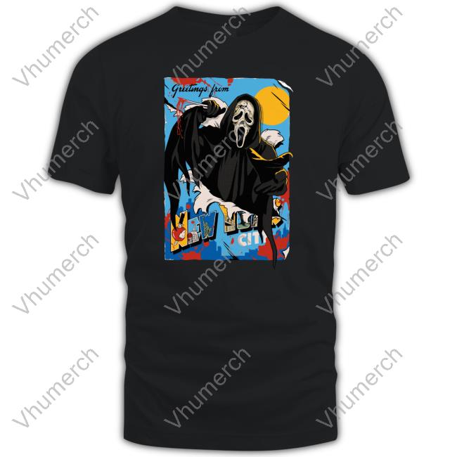 Ghost Face Greetings From Nyc Tee Ghost Face Greetings From Nyc Tee