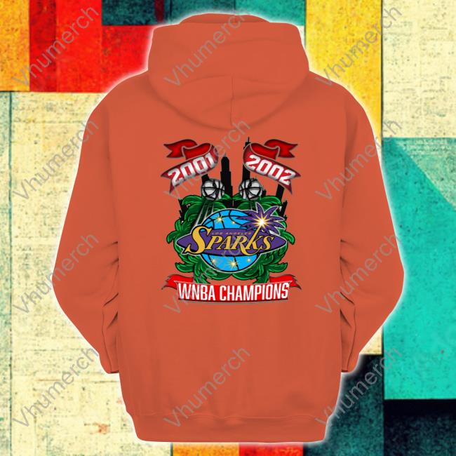 Los Angeles Sparks Back-to-Back Champs Off-White Hoodie