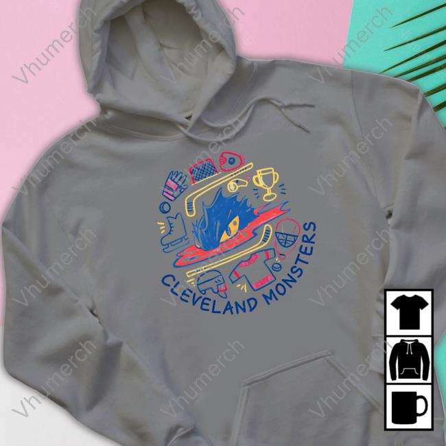 Cleveland Monsters Hockey Doodle Sweatshirt Cleveland Monsters Hockey Doodle Sweatshirt