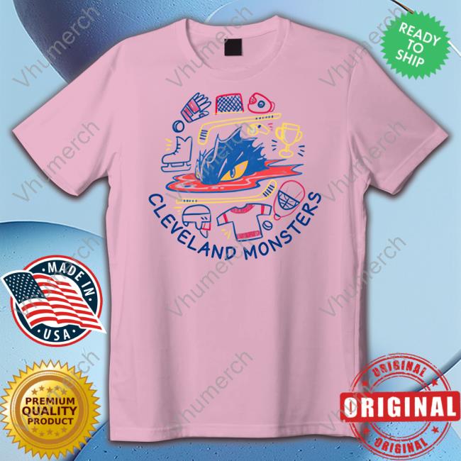 Cleveland Monsters Hockey Doodle Sweatshirt Cleveland Monsters Hockey Doodle Sweatshirt