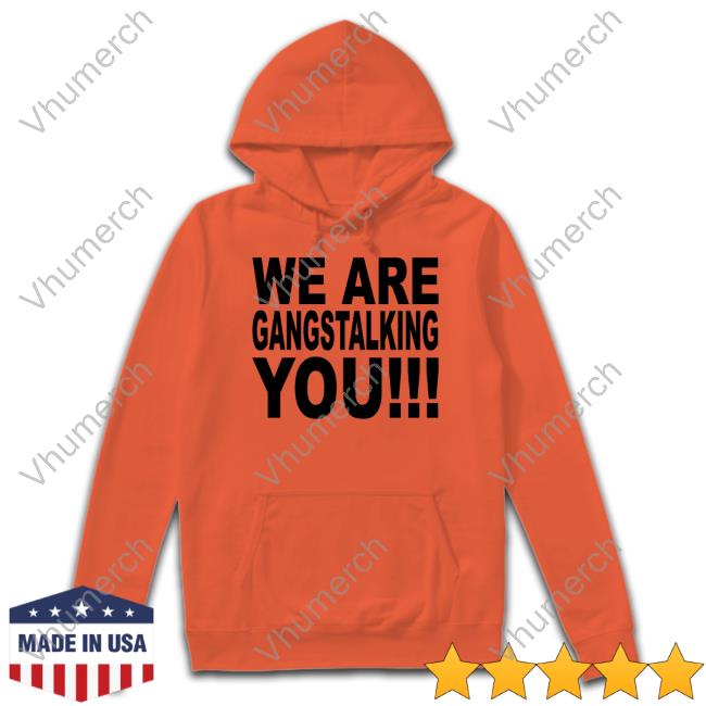 We Are Gangstalking You Hoodie We Are Gangstalking You Hoodie