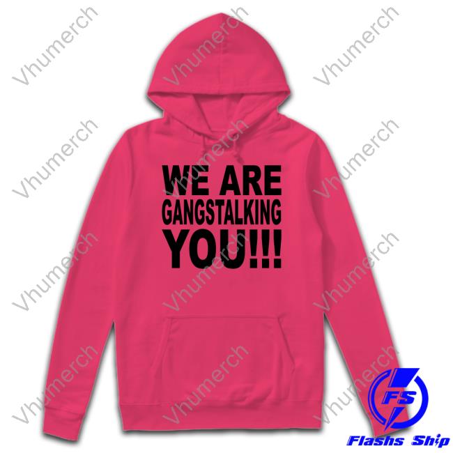We Are Gangstalking You Hoodie We Are Gangstalking You Hoodie