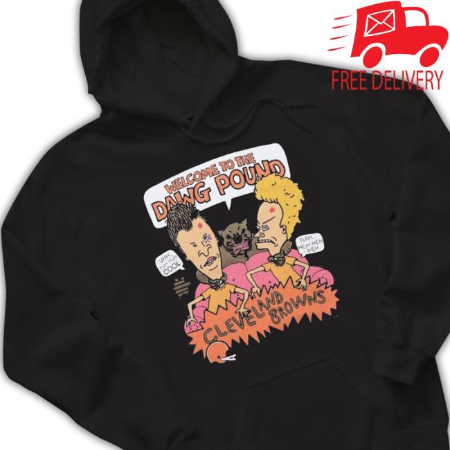 Beavis and butthead x cleveland browns dawg pound shirt, hoodie, sweater,  long sleeve and tank top