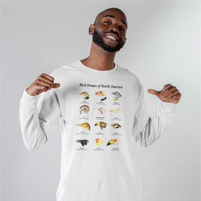 Bird Drones Of North America Drone Field Guide Shirt