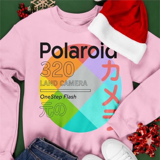 Polaroid 320 Land Camera One Step Flash Sweatshirt NoisyButters NoisyButters Polaroid 320 Land Camera One Step Flash Sweatshirt