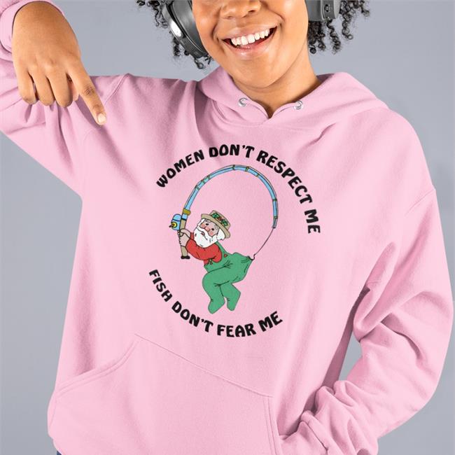 Thegoodshirts Store Women Don't Respect Me Fish Don't Fear Me Tee Shirt Goodshirts