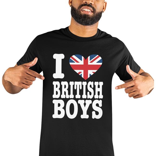 I Love British Boys Hoodie Tarayummy