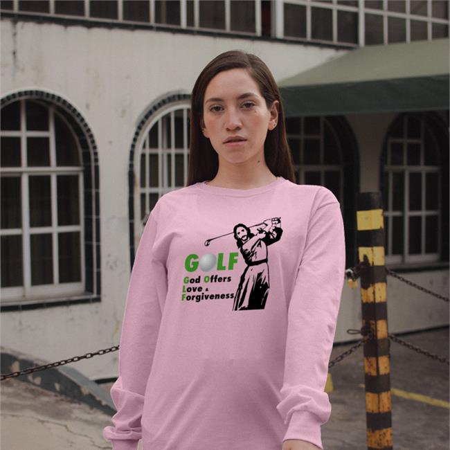Goodshirts Golf God Offers Love Forgiveness Shirt Jesus