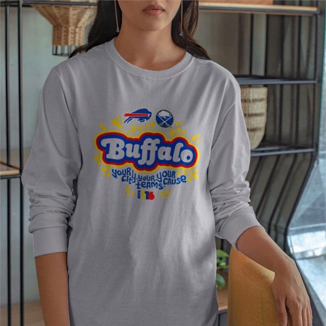 Buffalo Your City Your Team Your Cause Long Sleeve Tee Shirt