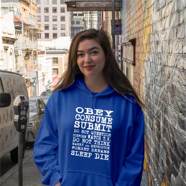 Obey Consume Submit Sweatshirt Poorly Translated Shirts