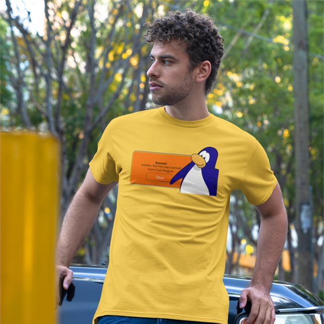 Shirts That Go Hard White Banned Andrew Tate Has Been Banned From Club Penguin Shirt Shirts That Go Hard Banned Andrew Tate Has Been Banned From Club Penguin Long Sleeve T Shirt White