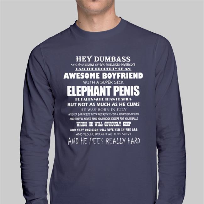 Shirts That Go Hard Hey Dumbass I Am The Property Of An Awesome Boyfriend T Shirt