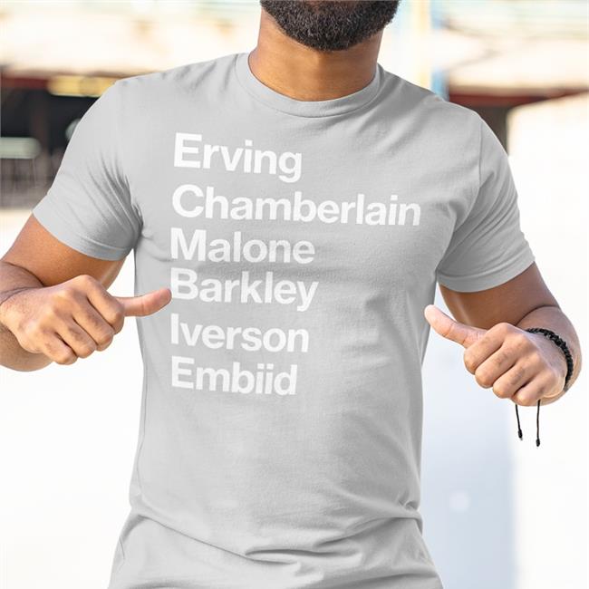 Erving Chamberlain Malone Barley Iverson Embiid Shirt