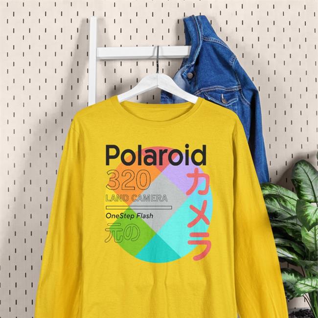 Polaroid 320 Land Camera One Step Flash Sweatshirt NoisyButters Polaroid 320 Land Camera One Step Flash Shirt