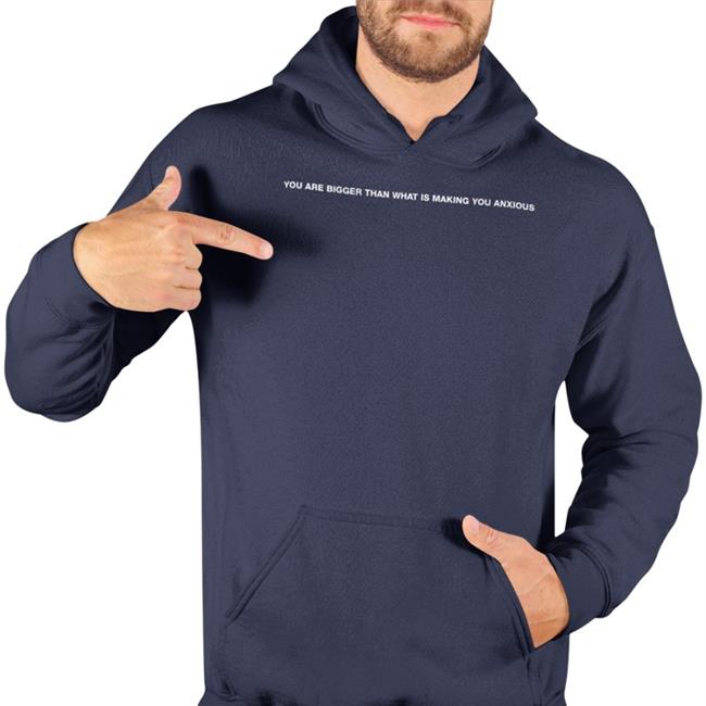 You Are Bigger Than What Is Making You Anxious Shirt Tellem We're Not Really Strangers Merch