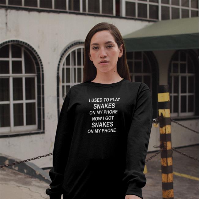 I Used To Play Snakes On My Phone Tee Silvertpgg