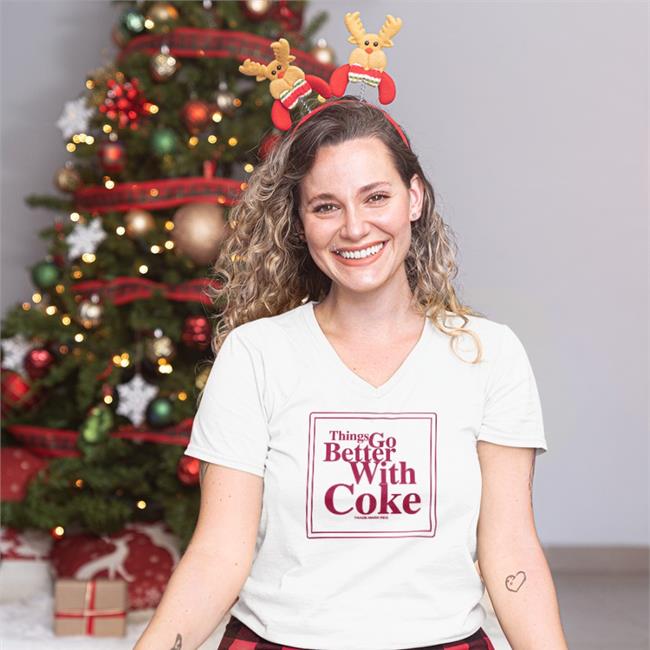 Thing Go Better With Coke T Shirt George Mnguni White Thing Go Better With Coke Shirt