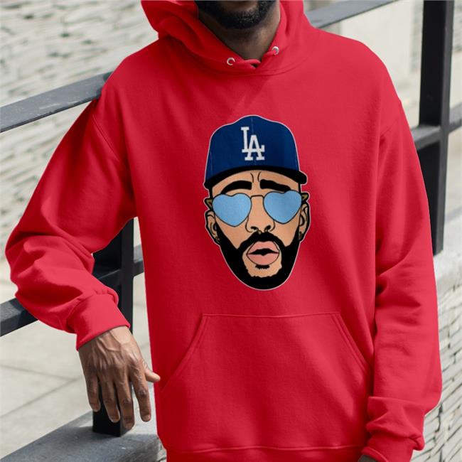 Bad Bunny Dodgers Long Sleeve Tee Shirt Los Angeles Dodgers Bad Bunny Dodgers T Shirts