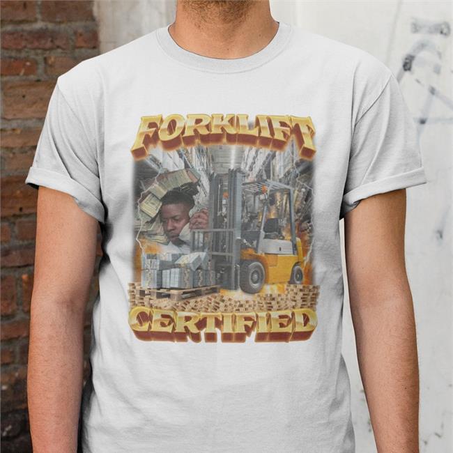 Swag Stim Ulus Merch Forklift Certified Tee Swagstimulus.Com Forklift Certified Tee