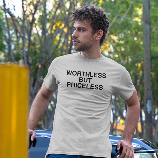 White One Piece Netflix Fan Worthless But Priceless Shirt