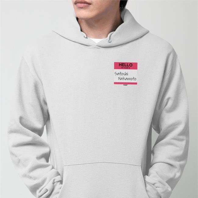 Fomo21 Merch Hello My Name Is Satoshi Nakamoto New Shirt Isabella