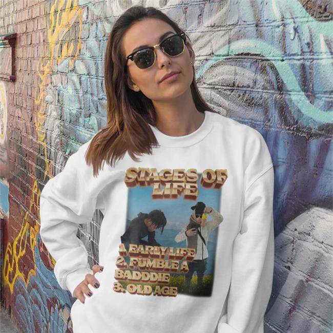 Swag Stim Ulus Merch Stages Of Life 1. Early Life 2. Fumble A Badddie 3. Old Age Shirts Swagstimulus.Com