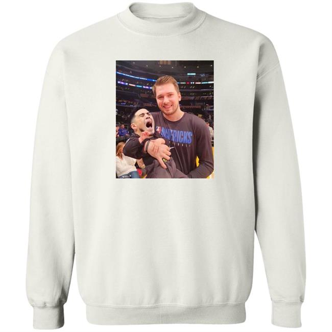 Juju Luka Doncic Carrys Devin Booker Baby Shirt Nocontextees Luka Doncic Carrying Devin Booker Crying Baby Picture Tee Shirt Juju Luka Doncic Carrys Devin Booker Baby Shirt Nocontextees Luka Doncic Carrying Devin Booker Crying Baby Picture Tee Shirt