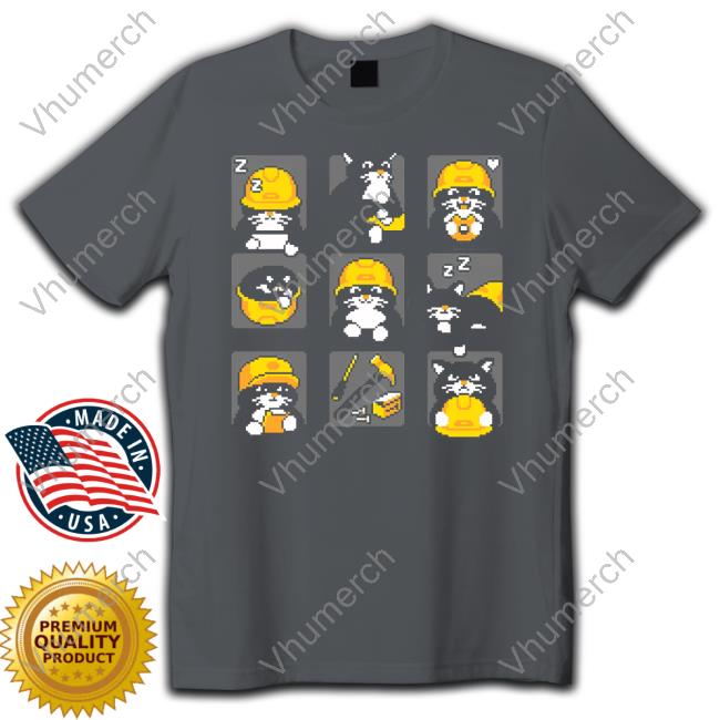 Rawpaw Ink Store Construction Cats By Cats With Jobs Shirt Stray Cat