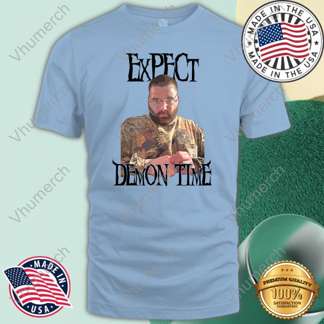 Jersey Jerry Wearing Expect Demon Time Tee Shirt Barstoolsports Store