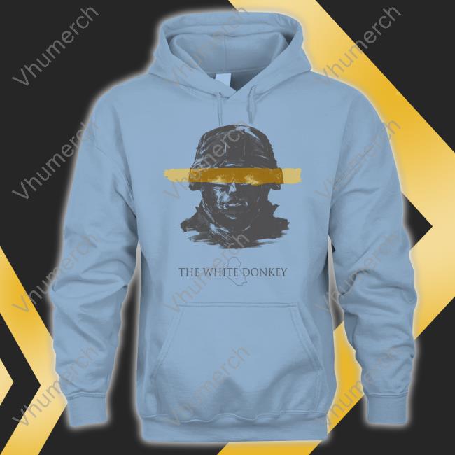 The White Donkey Hand Painted Art Long Sleeve Tee
