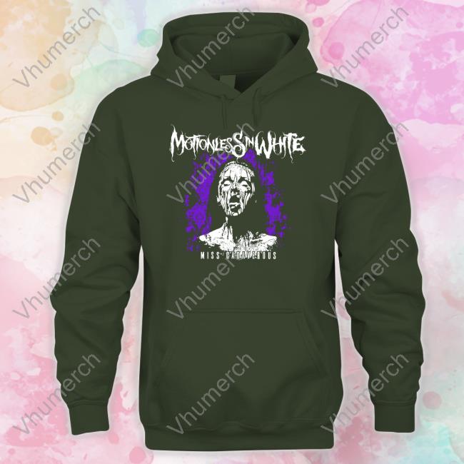 Colortest Merch Motionless In White Miss Cadaverous Tee Shirt Miwband
