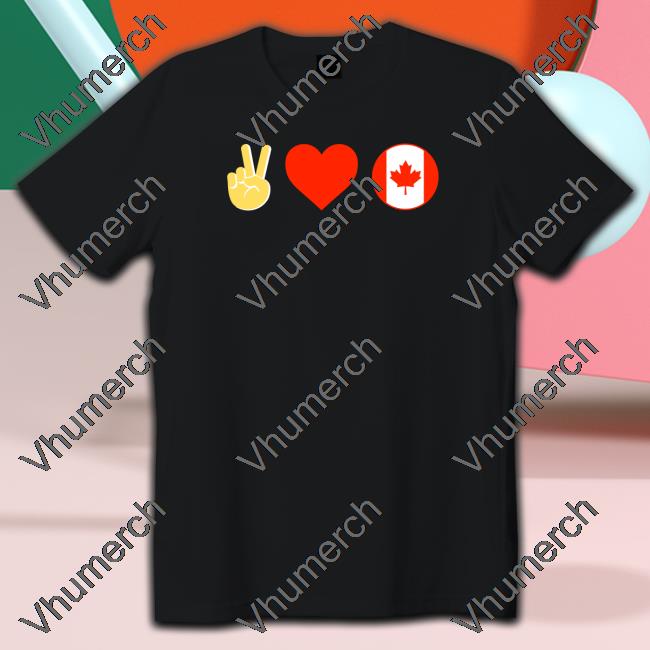 Brittlestar Peace Love Canada Hoodie