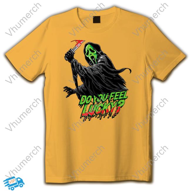 Cavitycolors Ghostface Do You Feel Lucky Tee Shirt