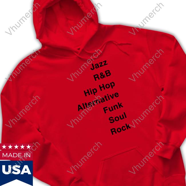 Jazz R&B Hip Hop Alternatvie Funk Soul Rock Tee
