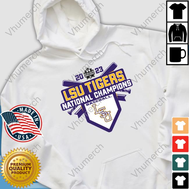 Lsu Tigers 2023 Ncaa Men's Baseball College World Series Champions Schedule Hoodie