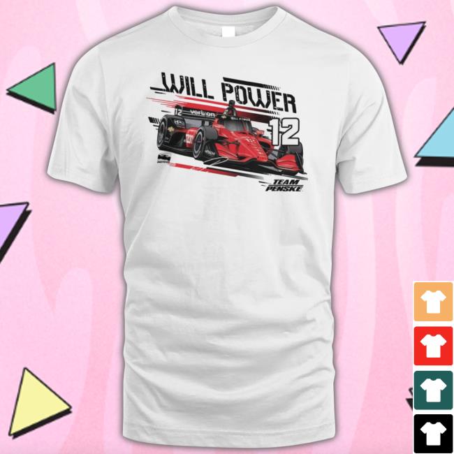 Team Penske 2023 Will Power 12 Car shirt Indycar Merch