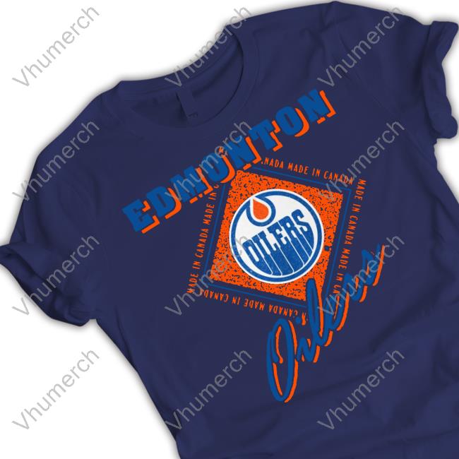 Edmonton Oilers Flannel Foxes Diamond Long Sleeve Tee