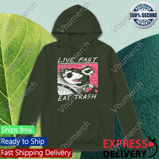 David Szymanski Wearing Live Fast Eat Trash T Shirts Live Fast Eat Trash Tee David Szymanski