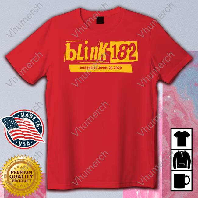 Blink-182 Coachella April 23 2023 Shirts