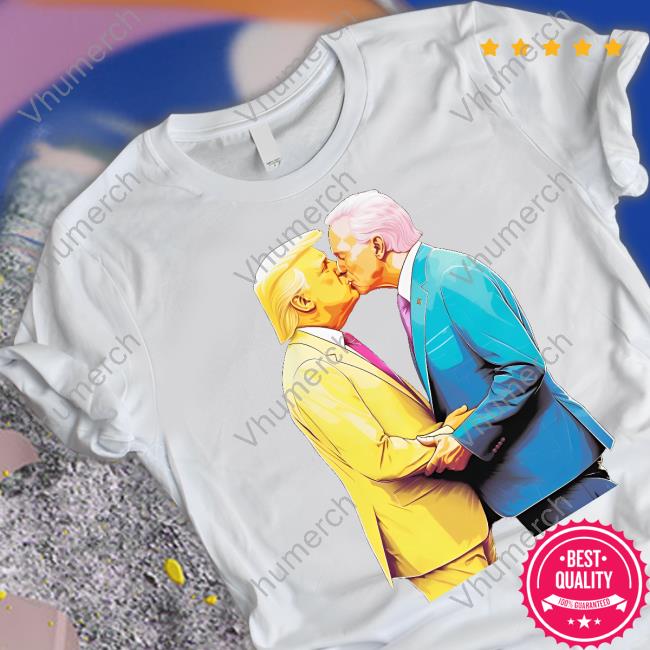 Queerquirk Merch Biden And Trump Kissing Shirt