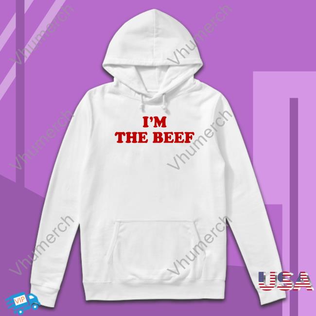 John Silver Wearing I'm The Beef Hoodie