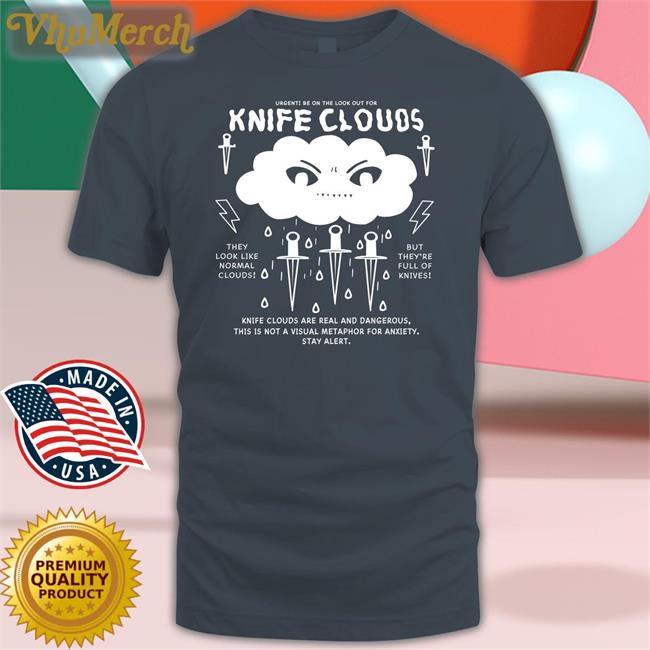 Simeimporta Knife Clouds Are You Real And Dangerous Hoodie