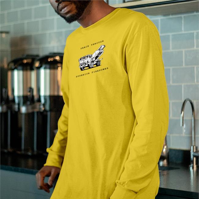 Peace Through Superior Firepower Tee Kama Peace Through Superior Firepower T Shirts Kama