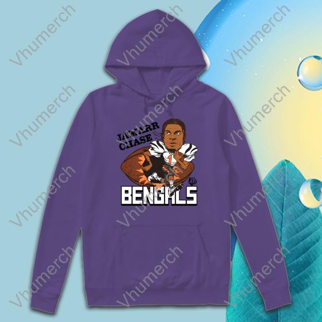 Cincinnati Bengals Ja'marr Chase Hoodie Sweatshirt Cincinnati Bengals Ja'marr Chase Long Sleeve T Shirt