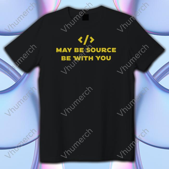 May Be Source Be With You Hooded Sweatshirt Black