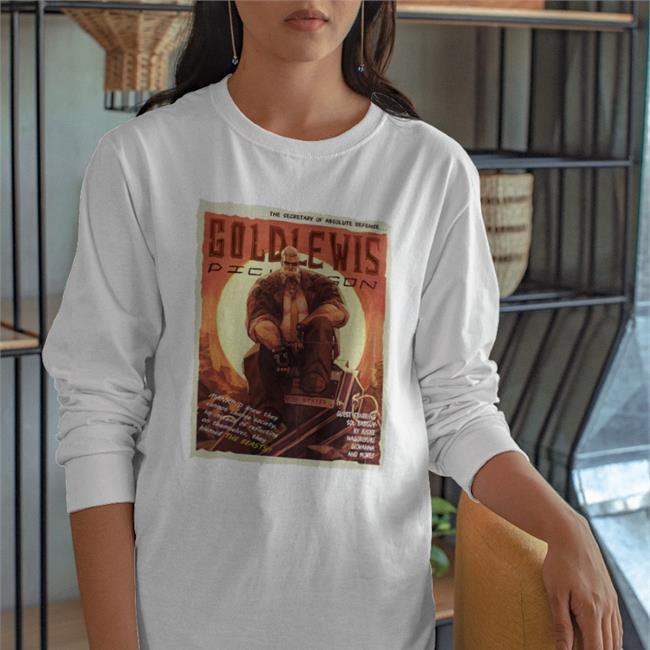 The Secretary Of Absolute Defense Goldlewis Hooded Sweatshirt Skbxgg The Secretary Of Absolute Defense Goldlewis Shirt