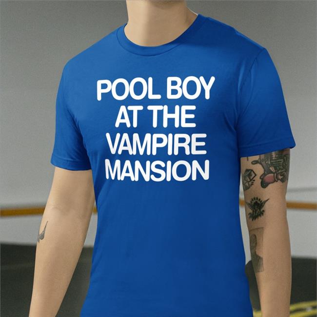 Gerard Wearing Pool Boy At The Vampire Mansion Tee Shirt MCR Tour Updates Gerard 's Shirt Pool Boy At The Vampire Mansion Tee Shirt MCR Tour Updates