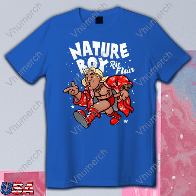 Wwe Store Nature Boy Ric Flair Cartoon Tee Shirt
