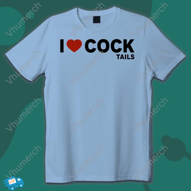 Glitterparis Ginger Wearing I Love Cock Tails T Shirt