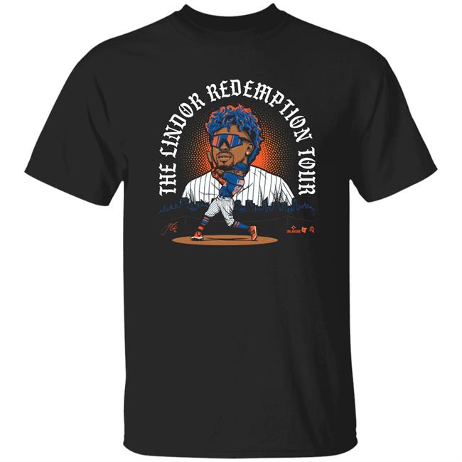 Athlete Logos The Francisco Lindor Redemption Tour Shirt BreakingT Merch Store